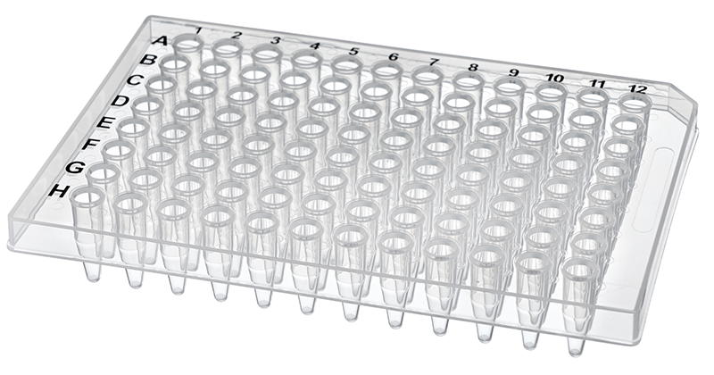 0.2ml透明半裙边PCR96孔板wllh.11.000.3012